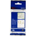 Brother TZe-R254 24mm Gold-on-White Satin Ribbon Tape